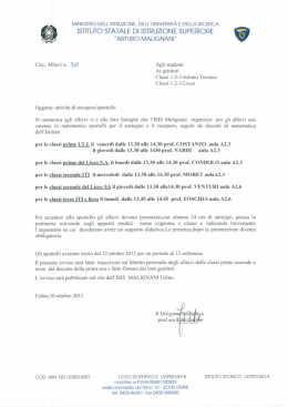 istituto statale di istruzione superiore