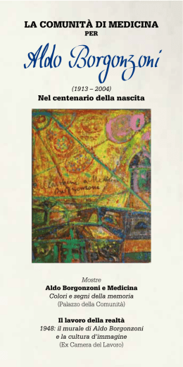 Archivio & Centro Studi Aldo Borgonzoni