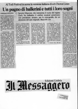 Un pugno di ballerini e tutti i loro sogni