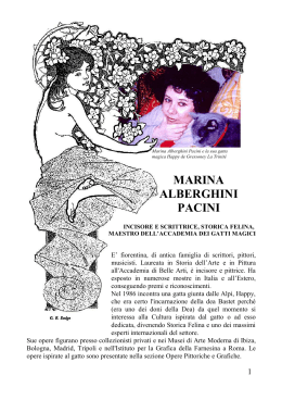 Libretto Marina Alberghini Pacini - aggiornato al 2012