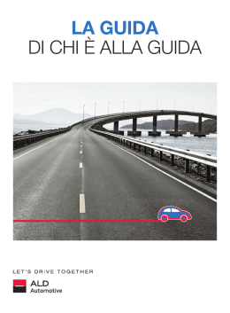 LA guiDA DI CHI &egrave; ALLA GUIDA