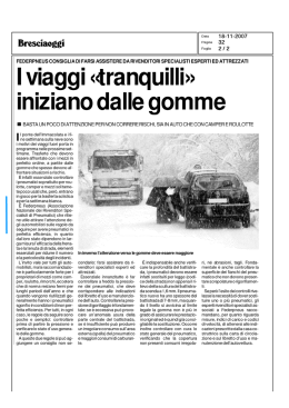 I viaggi &laquo;tranquilli