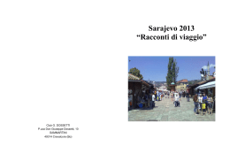 Sarajevo 2013 “Racconti di viaggio”