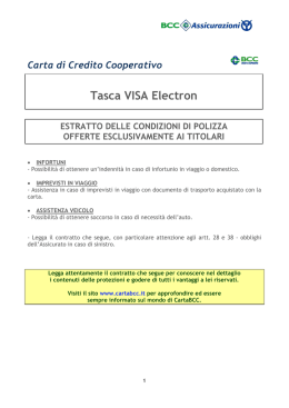 Libretto CartaTasca VisaElectron