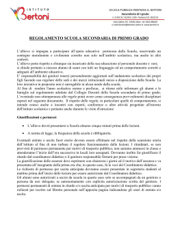 regolamento - Istituto Bertoni