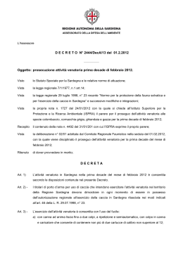 Decreto N° 2444/DecA/13 del 01.2.2012