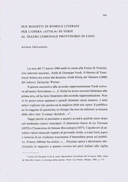 165 DUE BOZZETTI DI ROMOLO LIVERANI PER L`OPERA «ATTILA