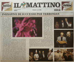 Iniziative di successo per Terronian