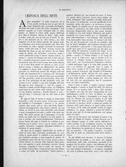 CRONACA DELL`ARTE