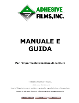 manuale e guida - Adhesive Films, Inc