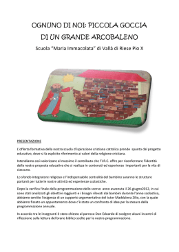 Progettazione annuale Vall&agrave; di Riese