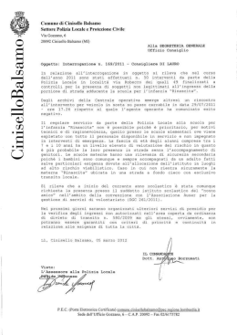 C5 o - Comune di Cinisello Balsamo