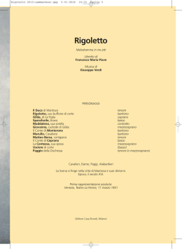 Rigoletto - Teatro alla Scala