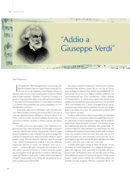 &ldquo;Addio a Giuseppe Verdi&rdquo;