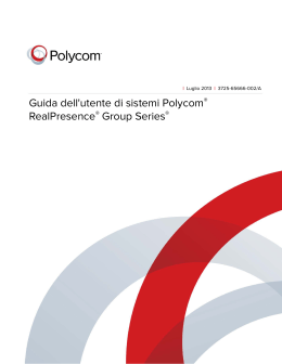 Guida dell`utente di sistemi Polycom