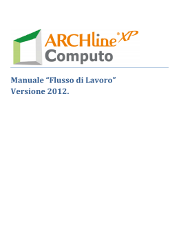 Manuale “Flusso di Lavoro” Versione 2012.
