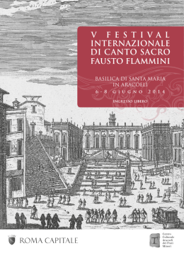 libretto - Centro Culturale Aracoeli