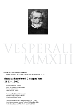 Messa da Requiem di Giuseppe Verdi (1813–1901)