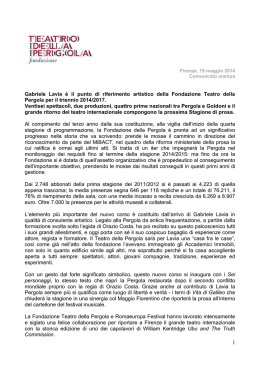 cartella stampa stagione 2014-2015