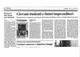 Il Tirreno 28 dicembre 2012 - ICS Galileo Galilei Pieve a Nievole