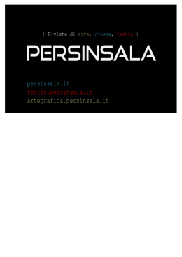 Stagione 2014-2015 &ndash; Teatro della Pergola di Firenze