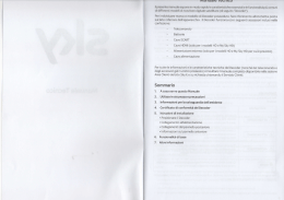 Il presente manuale espone in modo rapido le caratteristiche