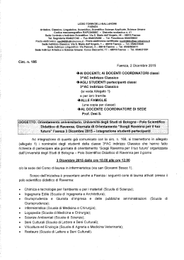 185 Orientamento universitario 3 dicembre 2015