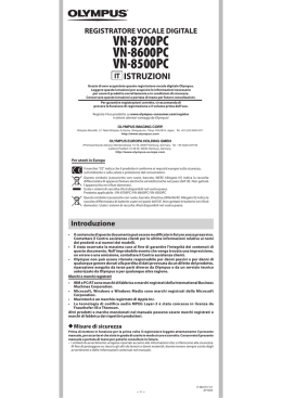 Manuale d`istruzioni