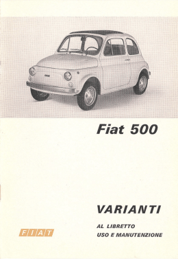 manuale fiat 500 R
