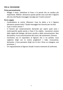 Il Cantico dei Cantici Libretto metitazioni Campo scuola