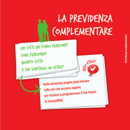 La Previdenza Complementare