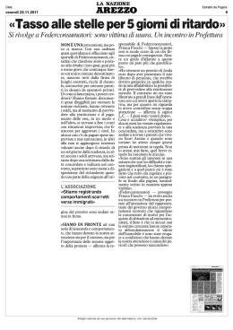 rassegna stampa - Federconsumatori Toscana