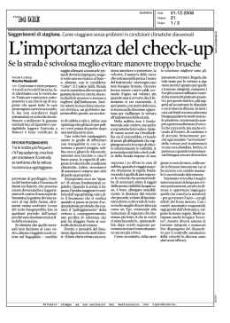L`importanza del check-up - Pneumatici sotto controllo