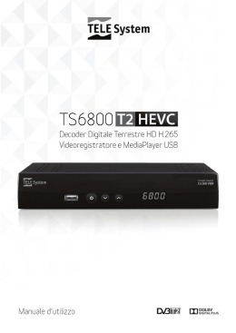 Manuale decoder TS6800 T2HEVC User guide
