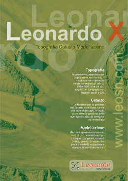 Leonardo X - Topografici