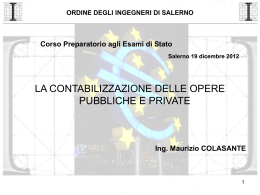 Diapositiva 1 - Ordine degli Ingegneri della Provincia di Salerno