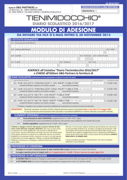 scarica il modulo di adesione!