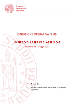 Laser - Universit&agrave; degli Studi di Padova