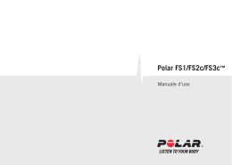 Polar FS1/FS2c/FS3c Manuale d`uso