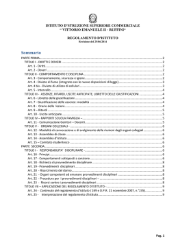 regolamento di istituto - ITC Vittorio Emanuele II