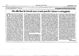 Ma alla fine la Grexit non ci sarà perché Atene è corteggiata