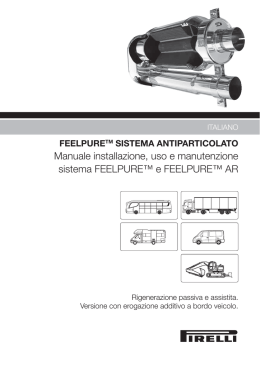 Manuale installazione, uso e manutenzione sistema