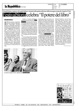 FestivalStoria celebra “Il potere del libro”
