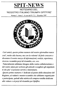 SPIT-NEWS - Registro Italiano Triumph Spitfire
