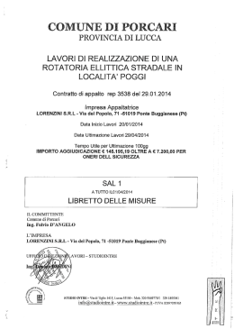 STRA ALE IN - Comune di Porcari