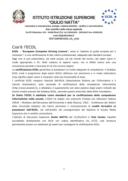 ECDL - IIS Giulio Natta
