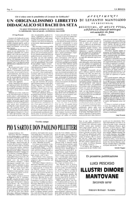 Un originalissimo libretto didascalico sui bachi da seta Pio X Sarto e