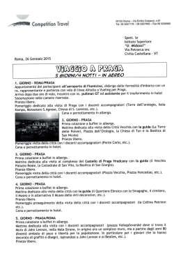 Viaggio_a_Praga_2015 - IIS U. Midossi di Civita Castellana