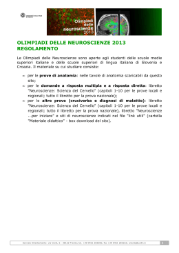 olimpiadi delle neuroscienze 2013 regolamento