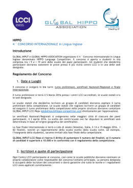 Regolamento 2016 italiano - HIPPO English Language Competition